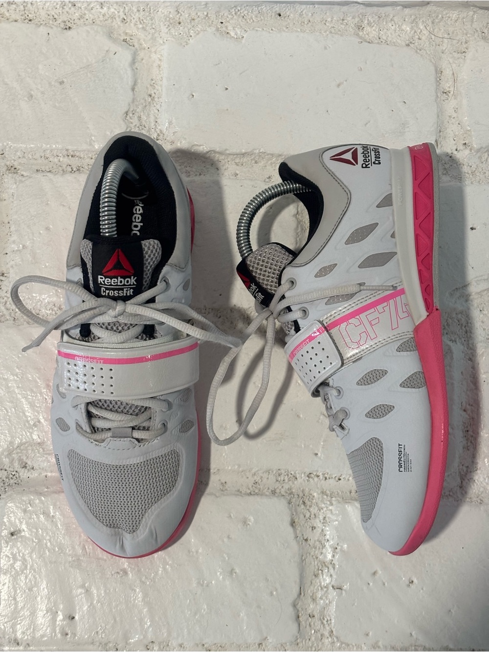 Reebok CF-74 CrossFit, Weightlifting shoes M46336 gray, Pink, Women’s size 7.5